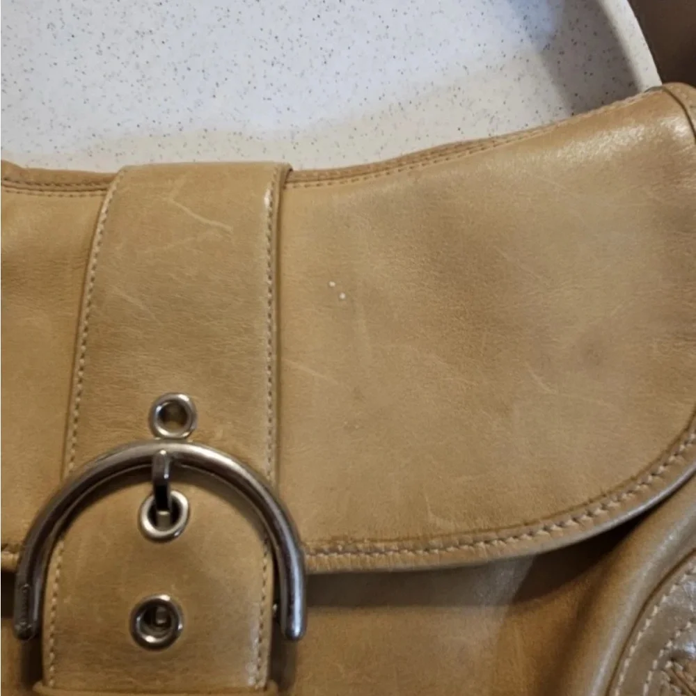 Coach Tan Leather Shoulder Soho Bag - Picture 5 of 9